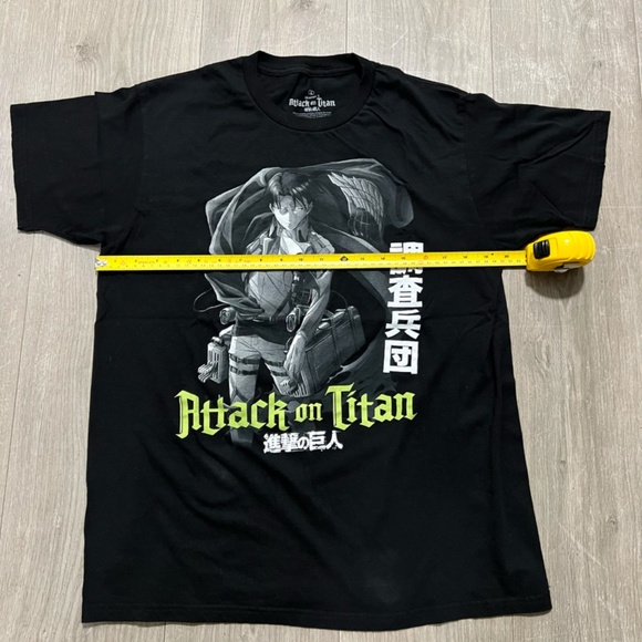 Attack on Titan Season 3 Anime T-Shirt Size L Ripple Junction Black - Picture 4 of 6